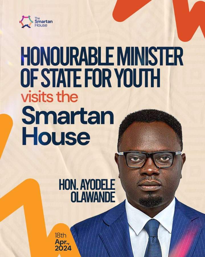 Honorable Minister for Youth and Development, Nigeria, Visits Smartan House